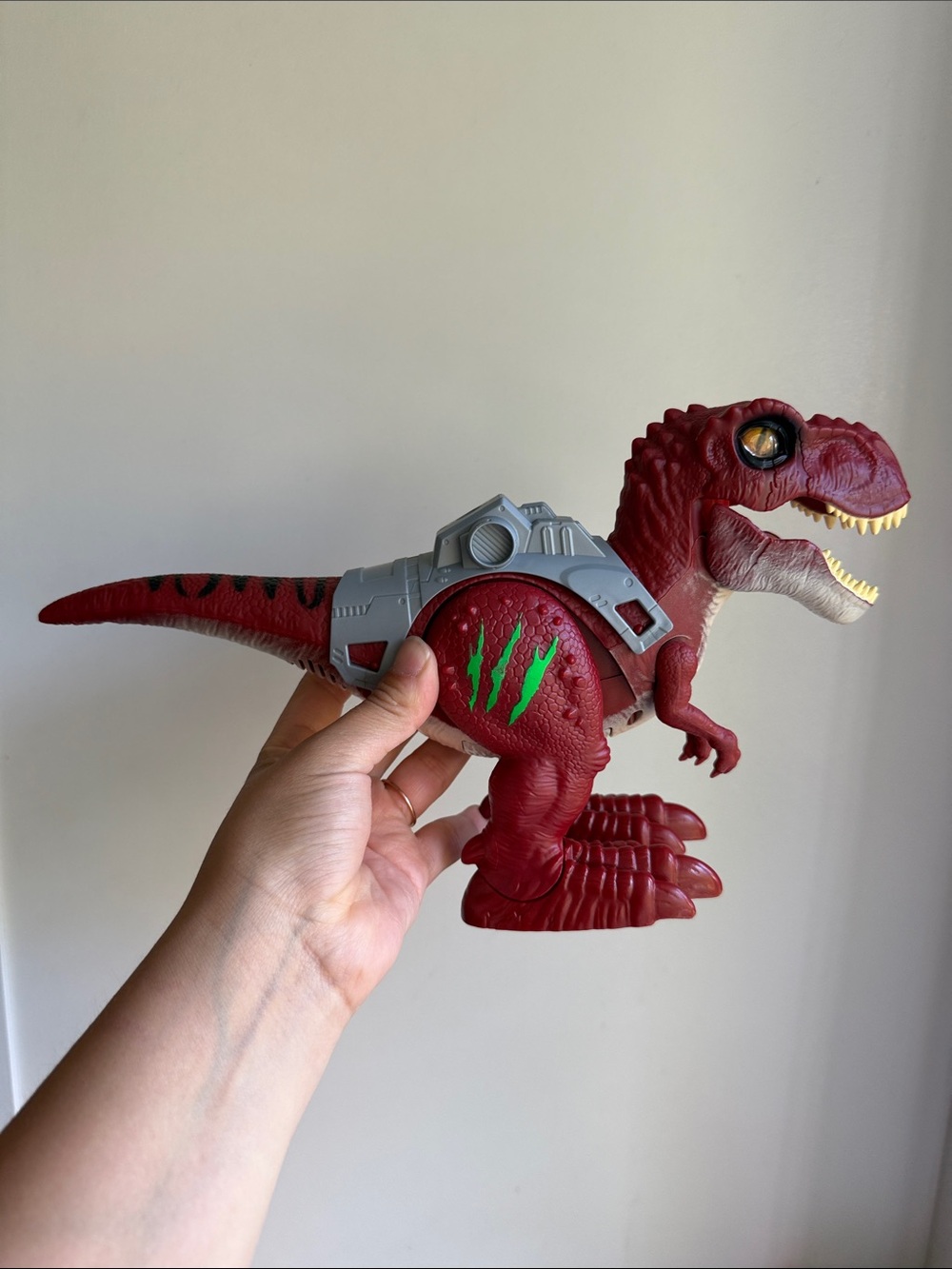 Robo Alive Rampaging Raptor (Red) by ZURU Dinosaur Toy